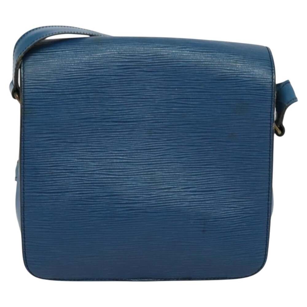 Louis Vuitton Epi Cartouchiere MM Shoulder Bag Blue